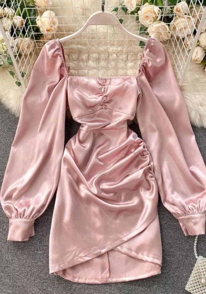 Robes Satin Rose | Création Satin